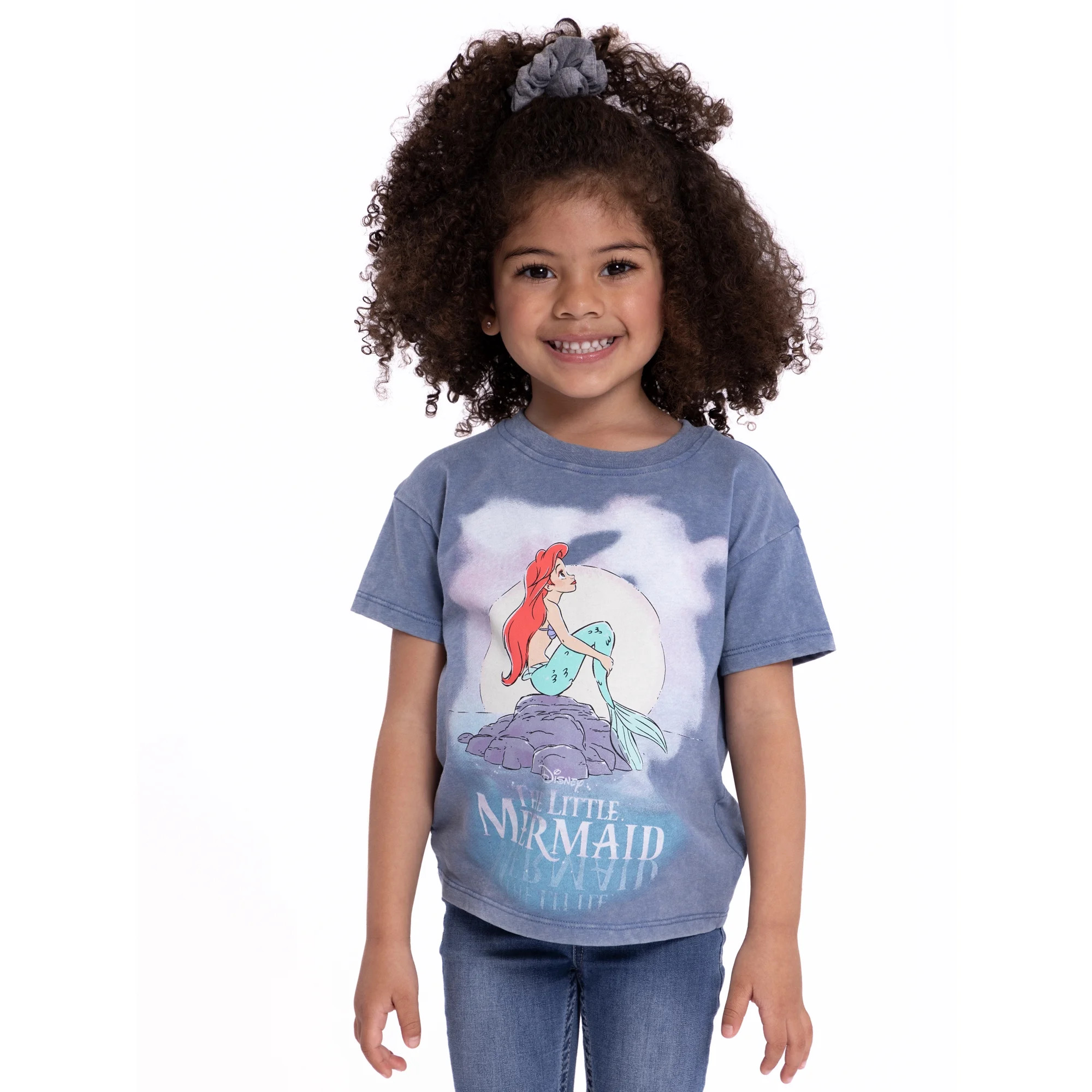 Disney The Little Mermaid Toddler Girls Short Sleeve Crewneck T-Shirt, Sizes 12M-5T | Walmart (US)