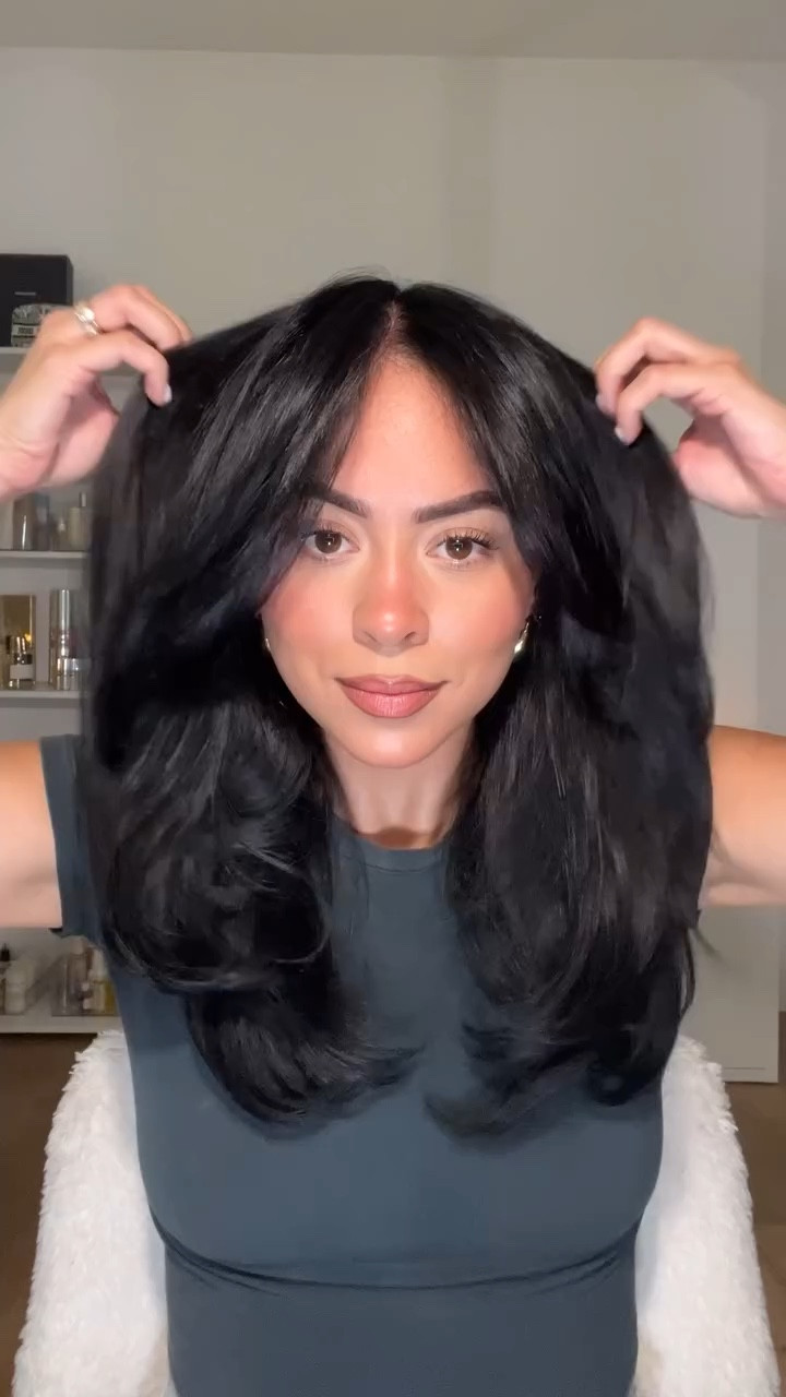 my weekly blowout hair routine on my frizzy, curly & dry hair