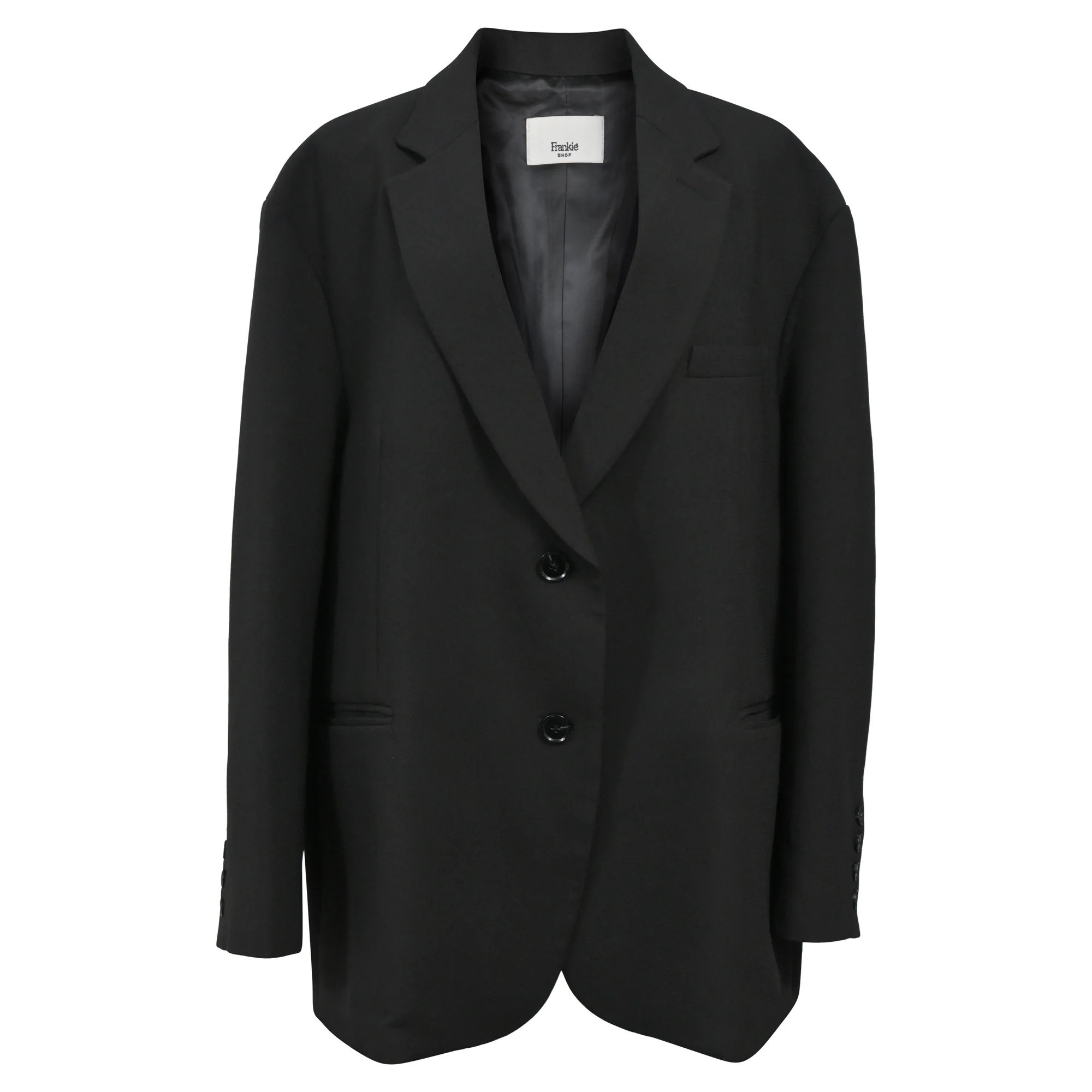 The Frankie Shop Blazer in Black Wool | Shop Simon