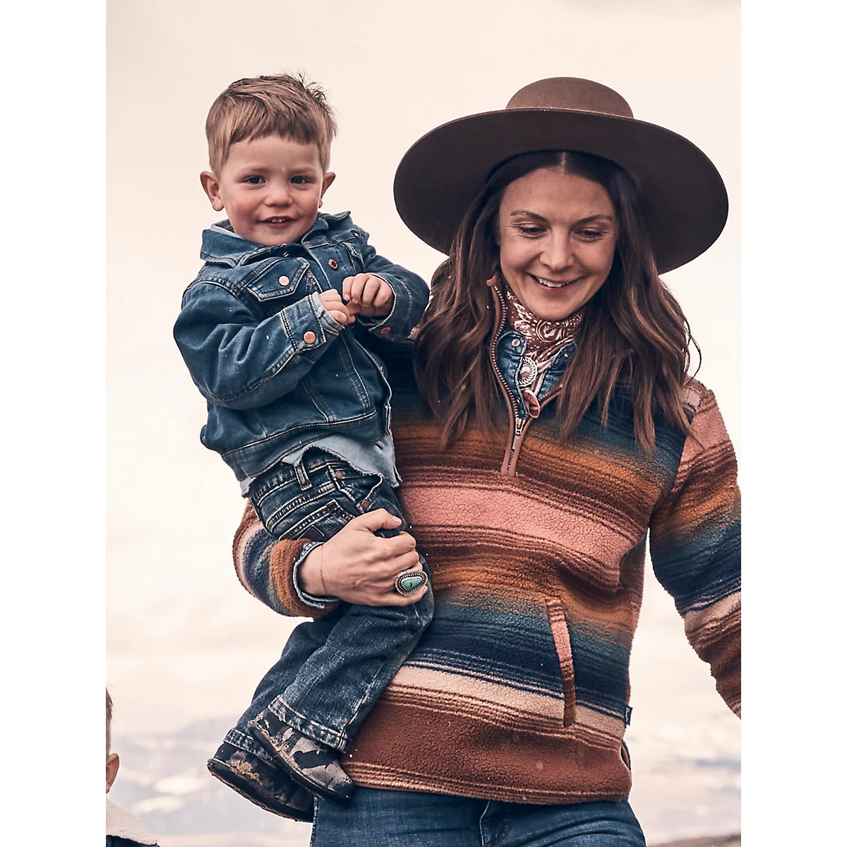 Baby Boy Long Sleeve Classic Denim Jacket in Dark Blue | Wrangler