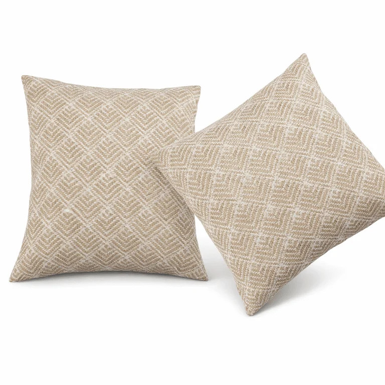 2 Pack Outdoor Throw Pillows, Waterproof & Fade-Resistant Patio Cushions, 18x18 Inch Decorative O... | Walmart (US)