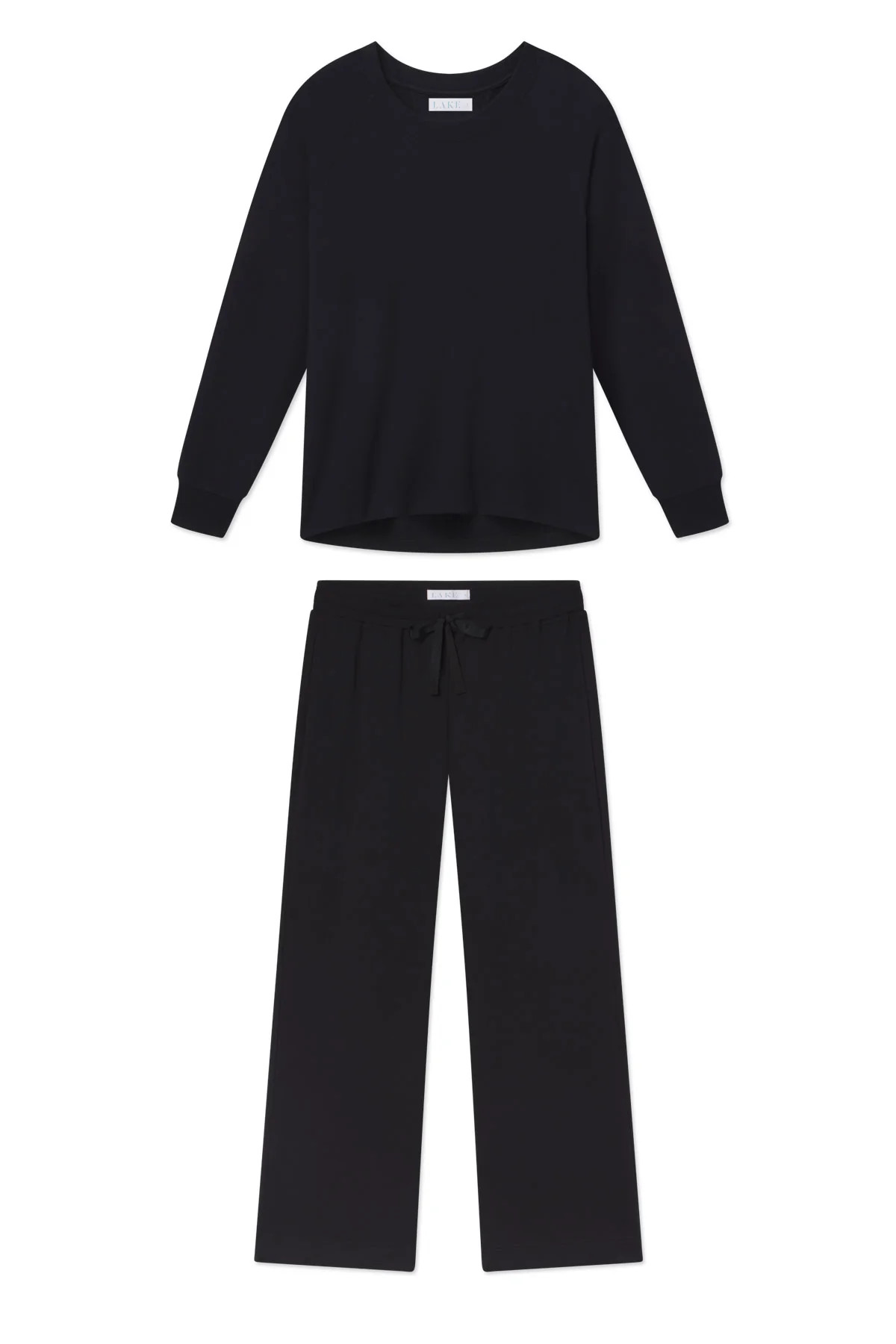 Relax Pants Set in Black | Lake Pajamas