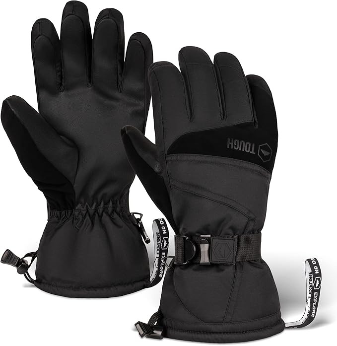 Tough Outdoors Ski Gloves - Snow Gloves for Men & Women - Men's Skiing & Snowboarding Gloves - Wa... | Amazon (US)