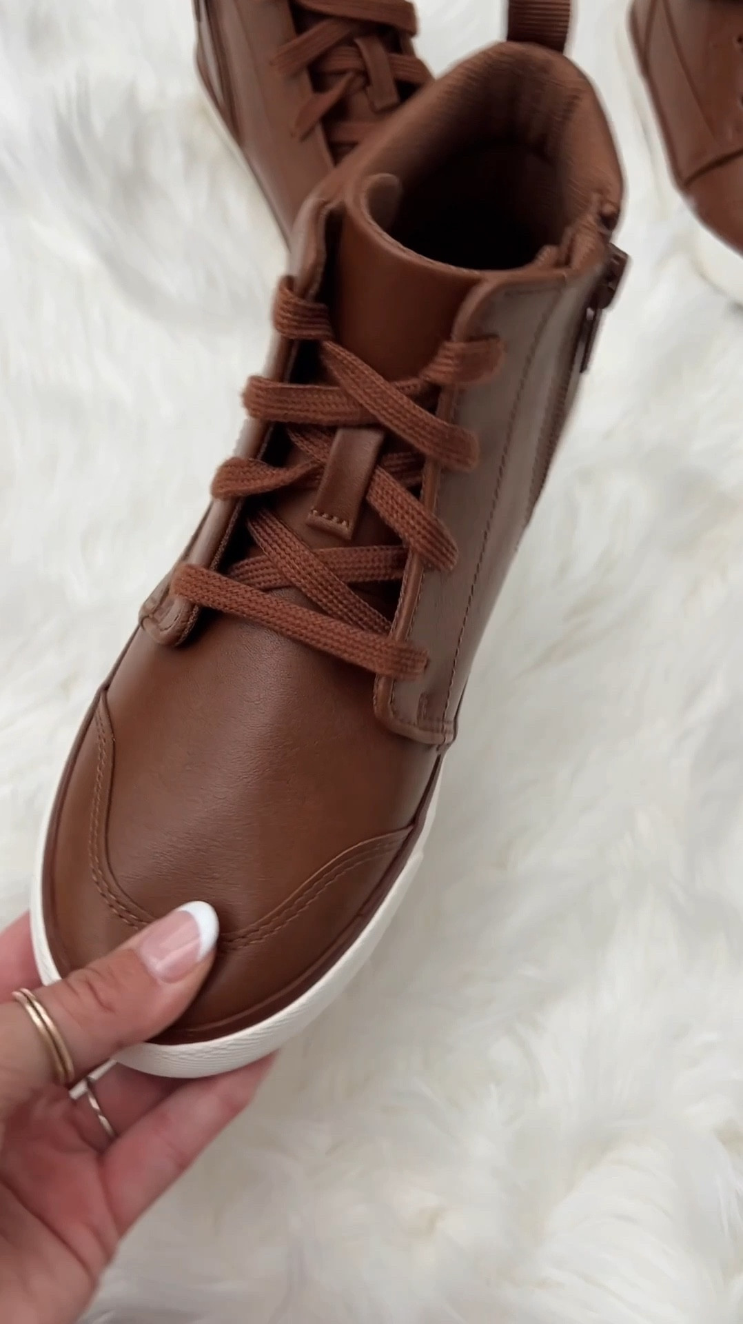 Casual high top shoes for boys.  Can be worn for special occasions, church, family pictures & even to school. 

#LTKBacktoSchool #LTKShoeCrush #LTKKids