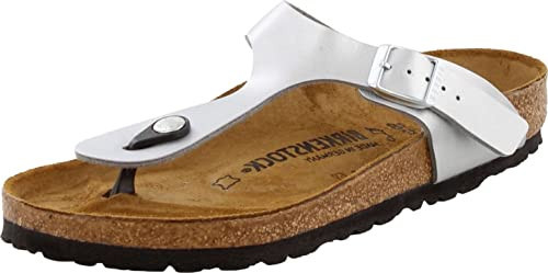 Birkenstock 4385137 Gizeh Silver Bflor 37 | Amazon (US)