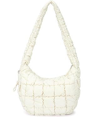 CLUCI Puffer Tote Bag for Women, Large Lightweight Quilted Carryall, Paddin Puffy Crossbody Purse... | Amazon (US)