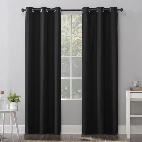 Solid Max Blackout Thermal Grommet Single Curtain Panel | Wayfair Professional