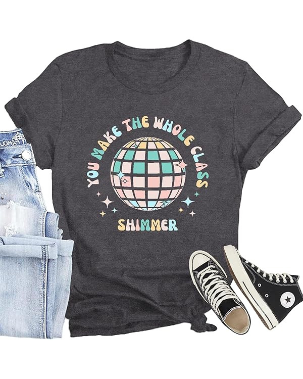 Teacher Shirt Women Wild About Learning T-Shirt Back to School Shirt Funny Book Lover Bookworm Te... | Amazon (US)