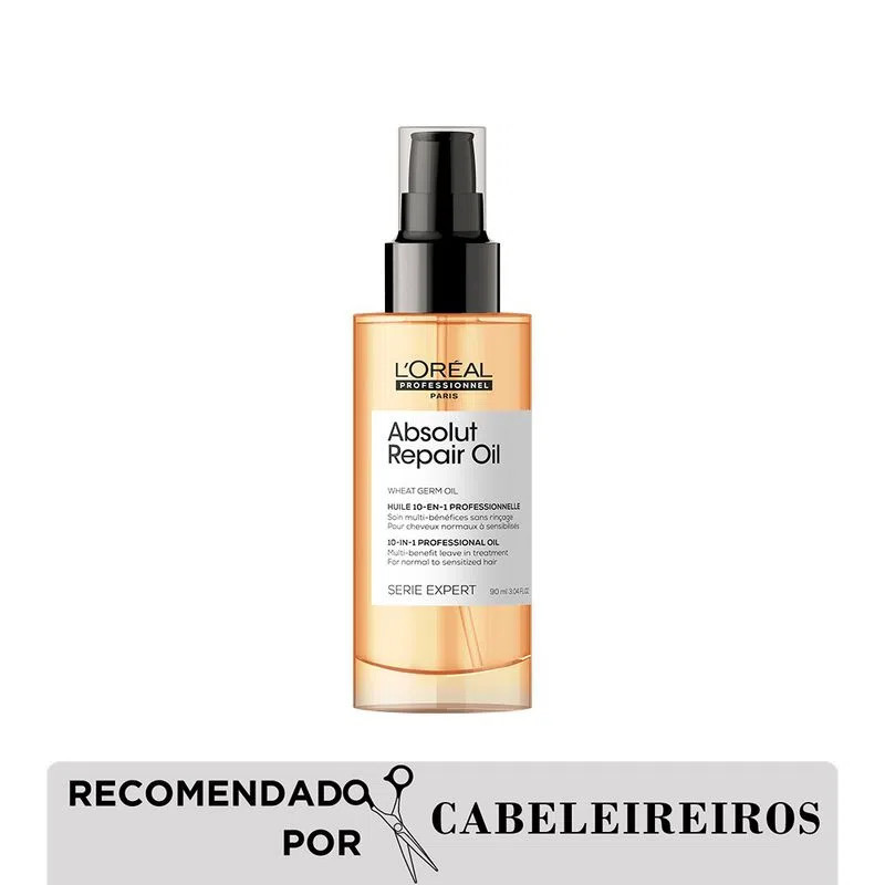 Óleo Capilar L'Oréal Professionnel Serie Expert Absolut Repair Gold Quinoa Protein 10 in 1 90 m... | Amobeleza (BR)