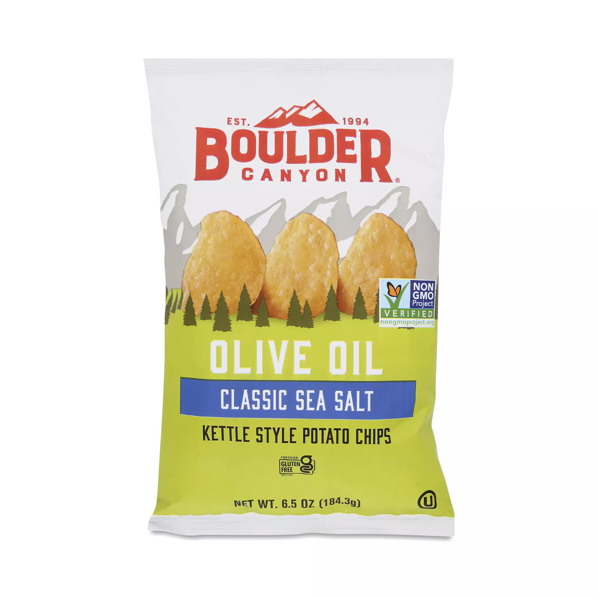 Boulder Canyon Olive Oil Kettle Style Potato Chips, Sea Salt 6.5 oz bag | Thrive Market