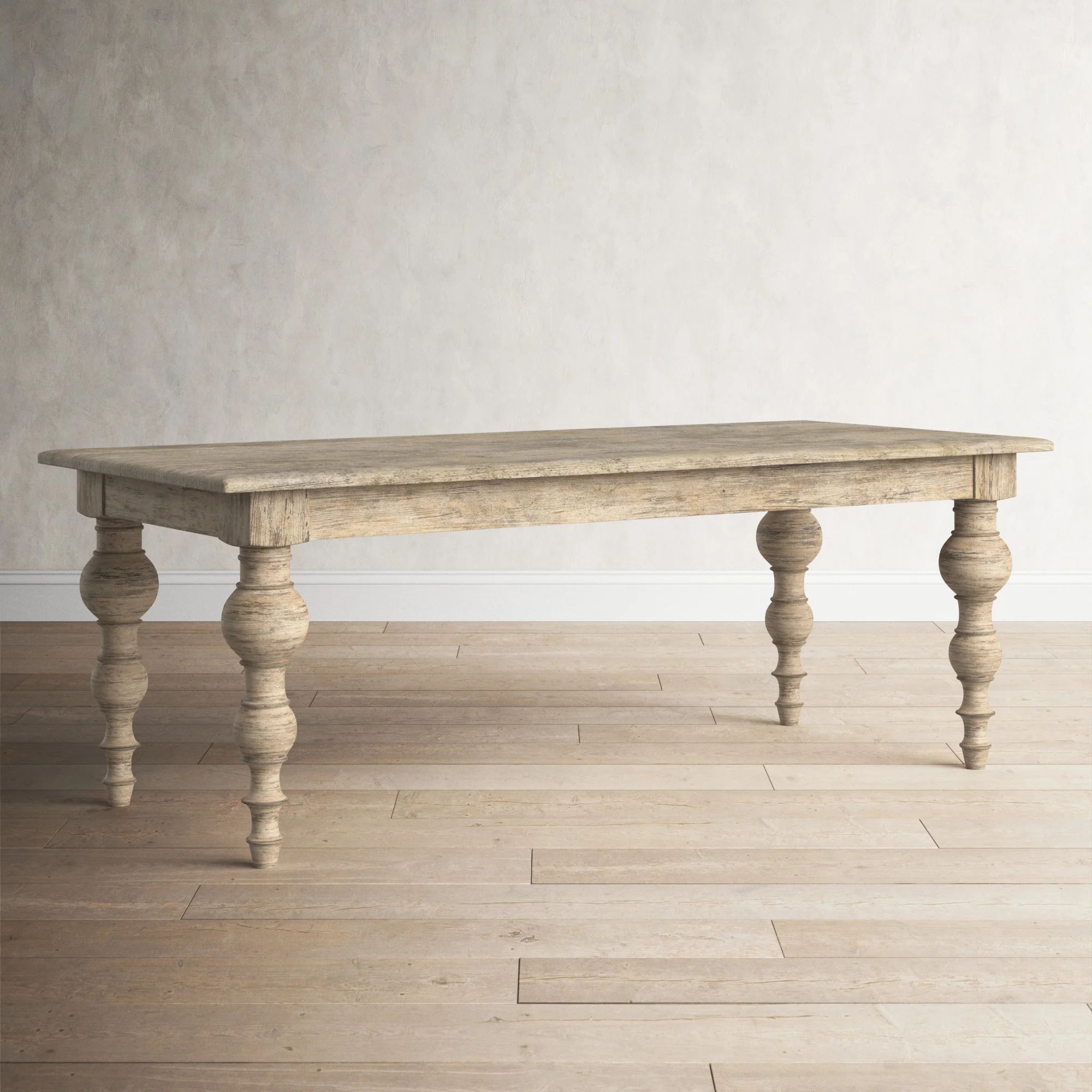 Werner 83'' Pine Solid Wood Dining Table | Wayfair North America