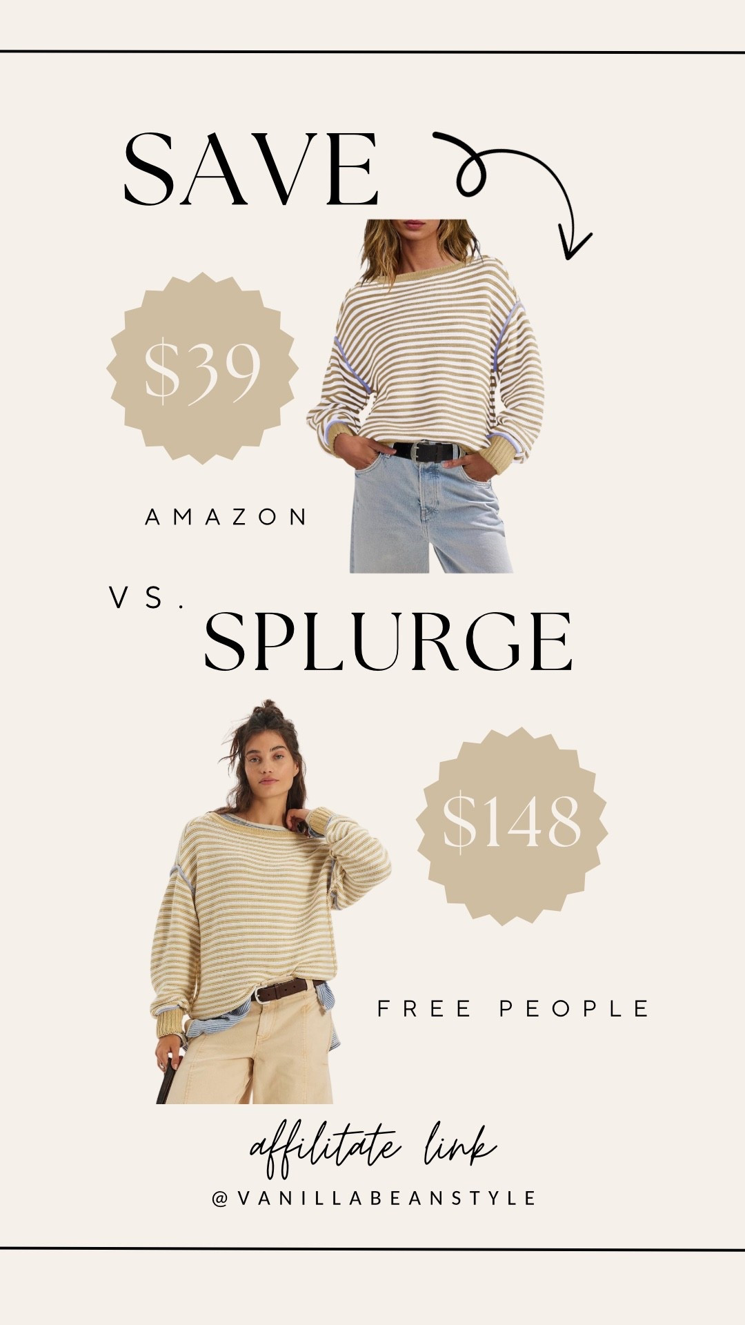 Save vs. Splurgee

#LTKFindsUnder50 #LTKStyleTip #LTKOver40