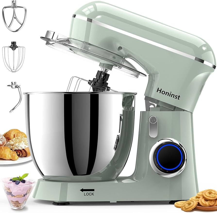 Stand Mixer, 6.5QT 10-Speed Tilt-Head Electric Stand Mixer, 3-In-1 Kitchen Mixer with Bowl, Dough... | Amazon (US)