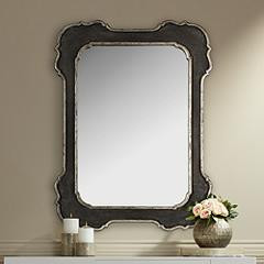 Uttermost Bellano Aged Black 31 1/2" x 42" Wall Mirror | www.lampsplus.com | Lamps Plus