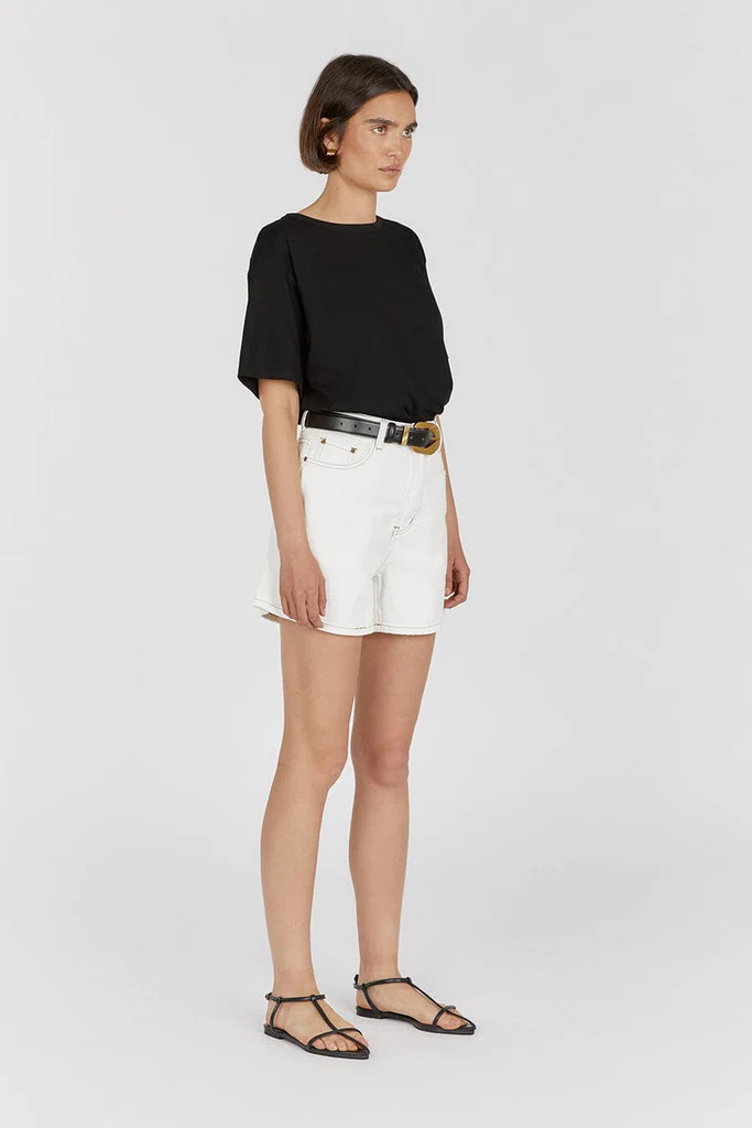 PIPER OFF WHITE DENIM SHORT | DISSH
