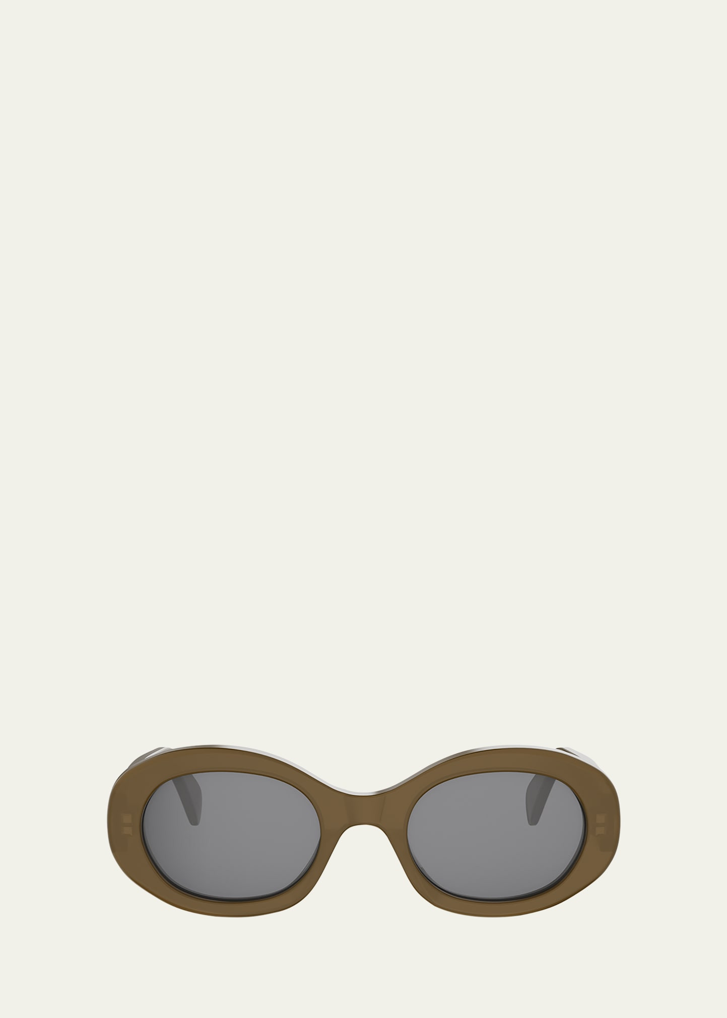 CELINE Triomphe 52mm Oval Sunglasses | Bergdorf Goodman