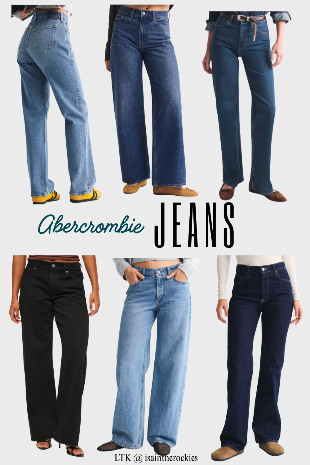 MUST have Jeans, all from A & F, jeans that were actually made to last!, a variety of models and colors available! 
Click on the model and select your color! 

 #LTKootd #LTKFindsUnder100