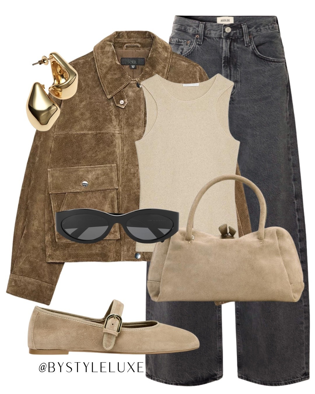 SUEDE JACKETS - need this new brown suede jacket from Zara, this will sell out for sure! Styled here with some grey denim and ballet flats for an effortless day look

#suedejacket #jeans #autumnoutfit

#LTKjeans #LTKshoes #LTKautumn