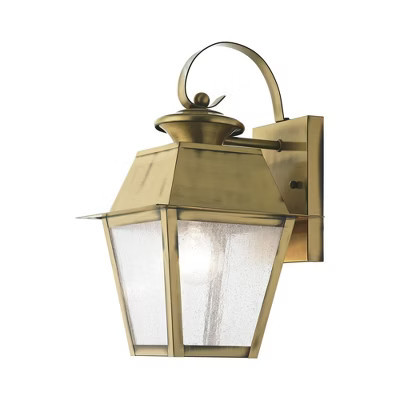 Livex Lighting Mansfield 1 - Light Wall Light in  Antique Brass | Target