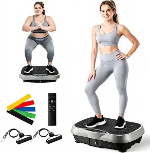 Vibration Plate Exercise Machine for Lymphatic Drainage, 10 Preset Modes & 200-Level Vibrating Pl... | Amazon (US)