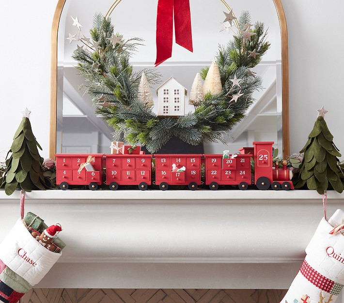 Wood Train 3-D Advent Calendar | Pottery Barn Kids