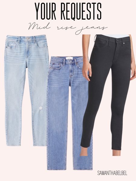 Mid rise jeans on sale 24s or 00s 

#LTKunder100 #LTKsalealert #LTKunder50
