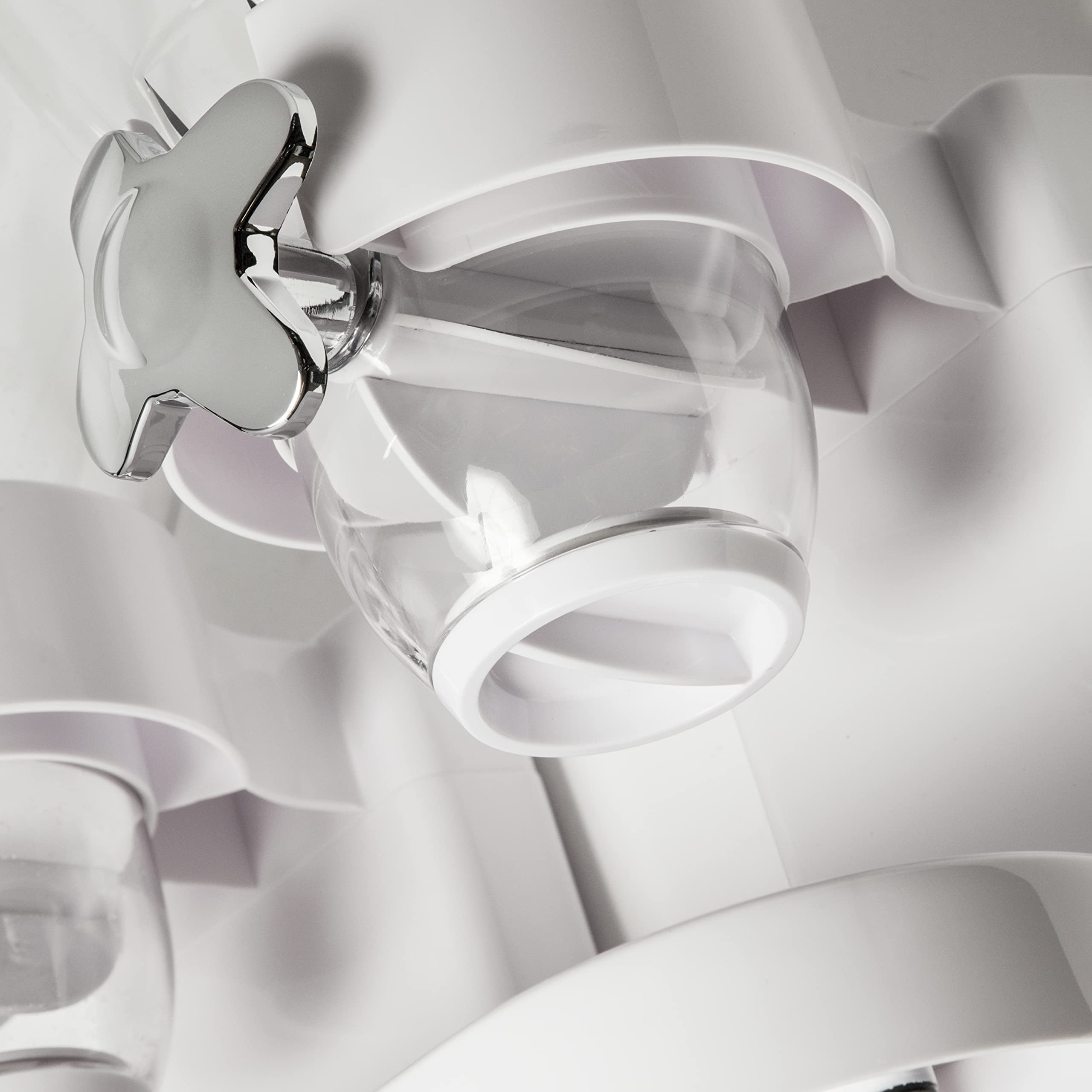 Zevro /GAT201C Indispensable Dry Food Dispenser, Dual Control, White/Chrome | Amazon (US)