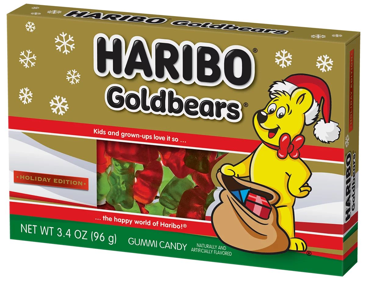 Haribo Gold-Bears Gummi Candy Christmas Theater Box, 3.4 oz | Walmart (US)