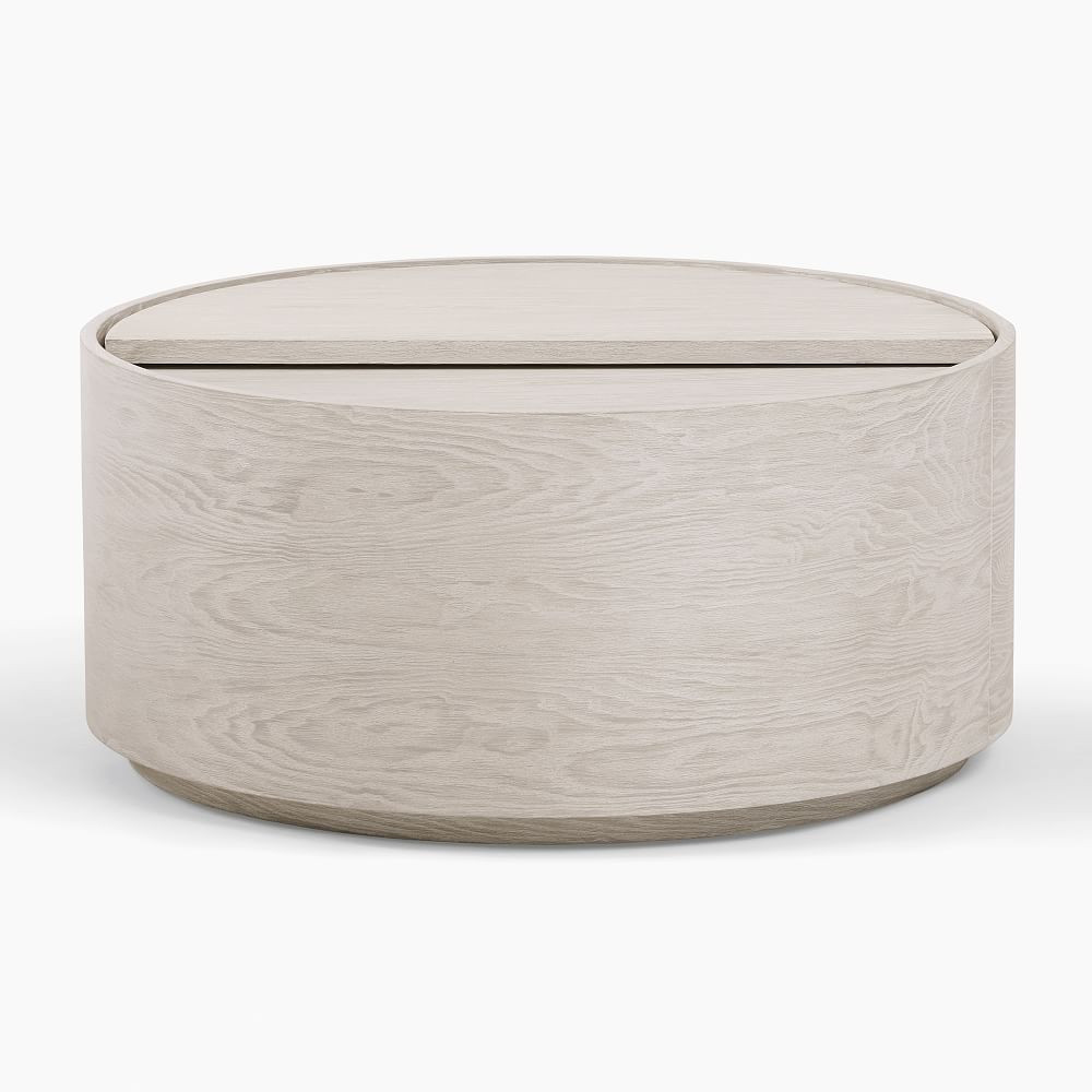 Volume Round Storage Drum Coffee Table (36") | West Elm (US)