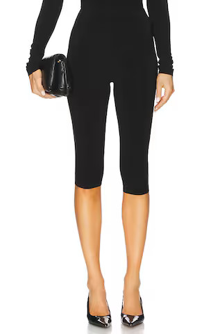Norma Kamali Capri Legging in Black from Revolve.com | Revolve Clothing (Global)