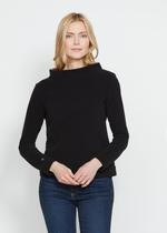 Brighton Boatneck Top (Black) | Dudley Stephens