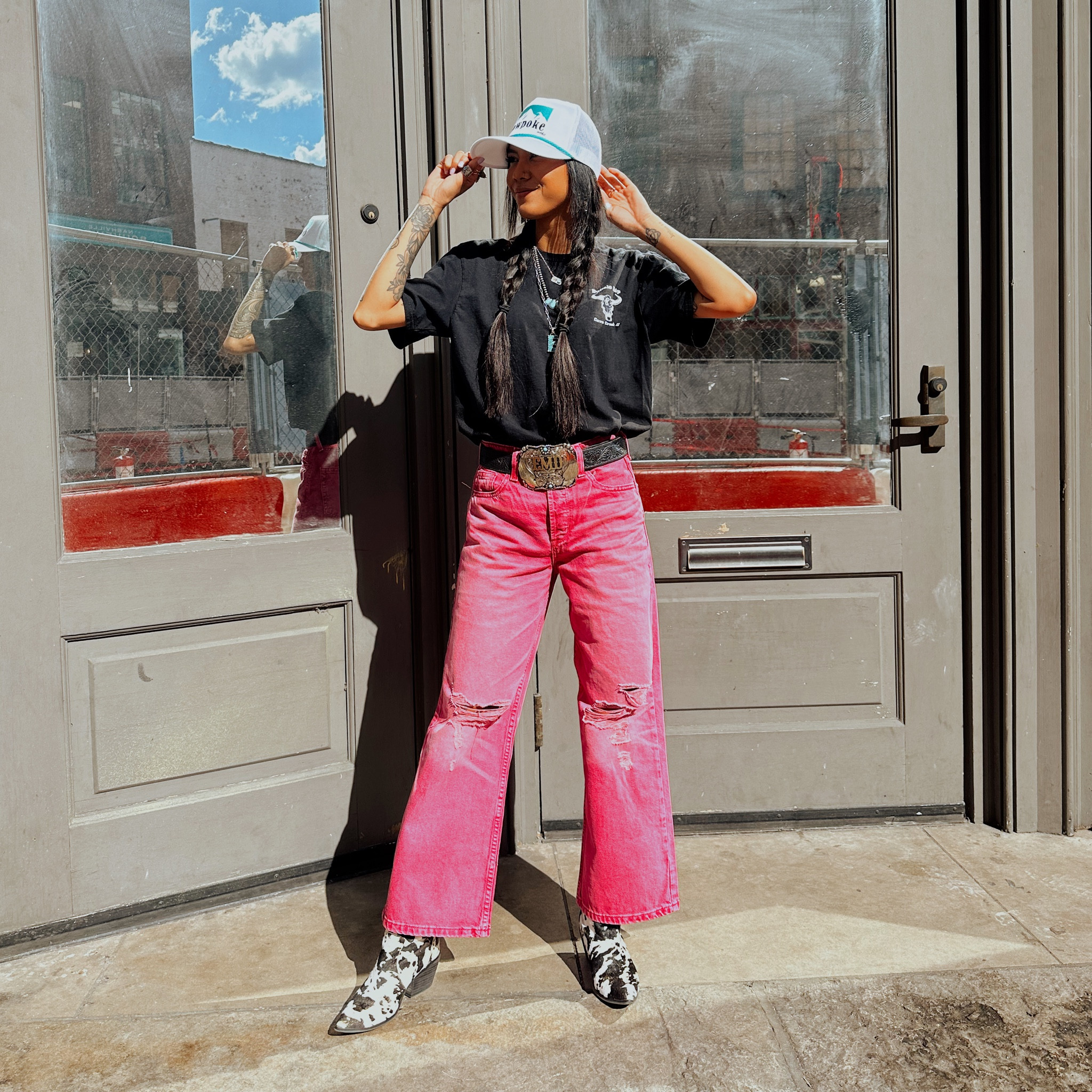 Pretty in Pink 🩷 
Ariat Ultra High Rise Tomboy Wide Jeans are a MUST! 🤩


#LTKstyletip #LTKSeasonal #LTKU