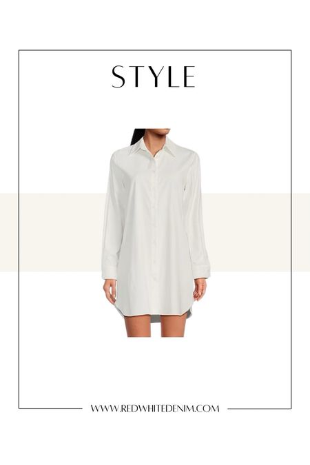 Classic White Shirtdress Button Down - Closet Staple. Spring Capsule Wardrobe Outfits. 