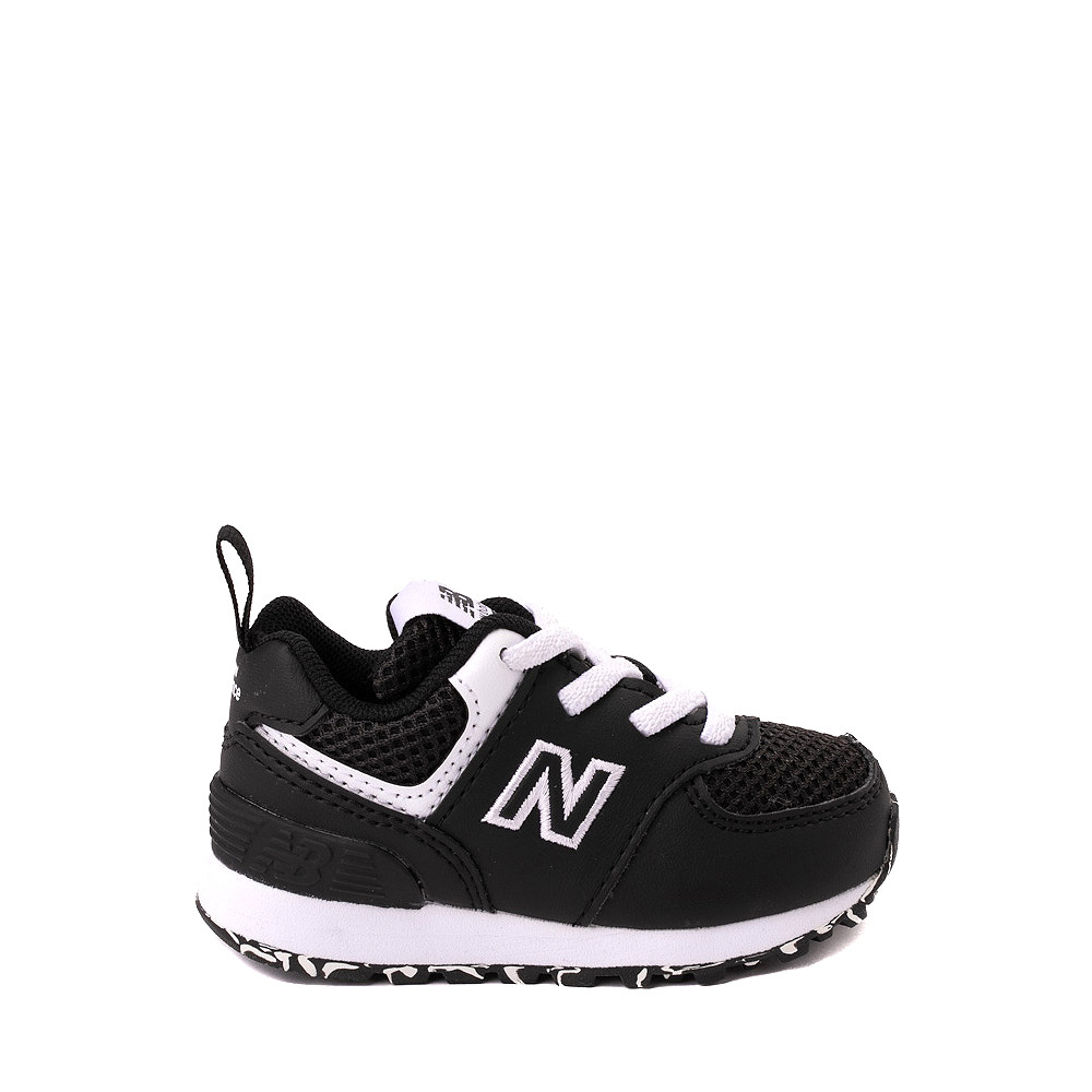 New Balance 574 Athletic Shoe - Baby / Toddler - Black / White | Journeys