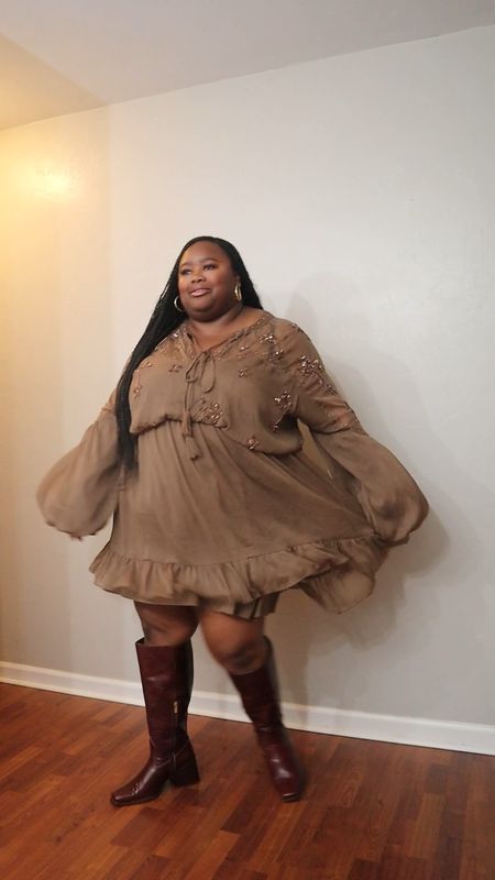 Fall plus size outfit inspo, fall boots, wide calf boots, boots for wide calf, mid size outfits, curvy outfits for fall, fall dresses 

#LTKstyletip #LTKplussize #LTKmidsize
