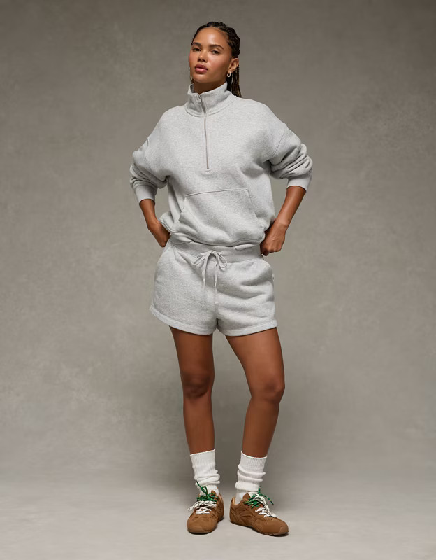 AE Everyday Luxe Sweat Short | American Eagle Outfitters (US & CA)
