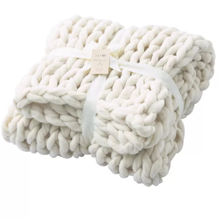 Lily NY CHUNKY KNIT THROW | Target