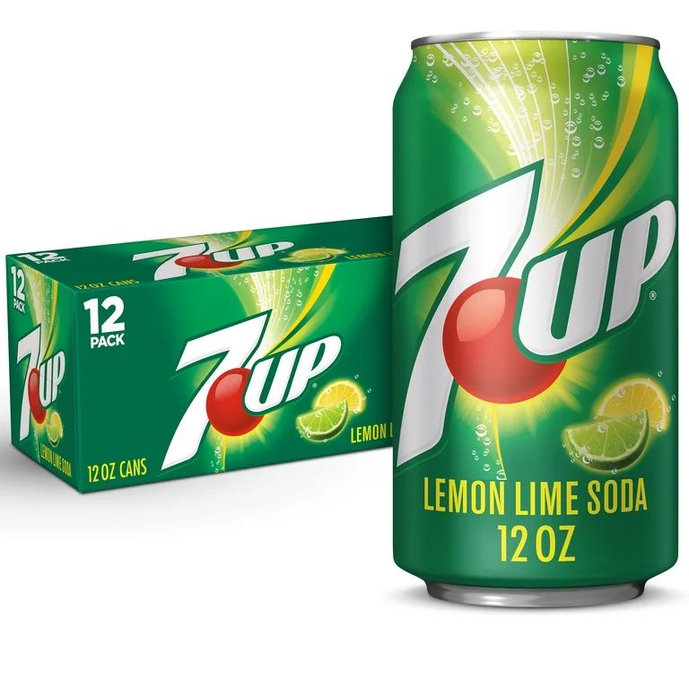 7Up Lemon Lime Soda Pop, 12 fl oz , 12 Pack, Allergens Free, Soft Drink | Walmart (US)