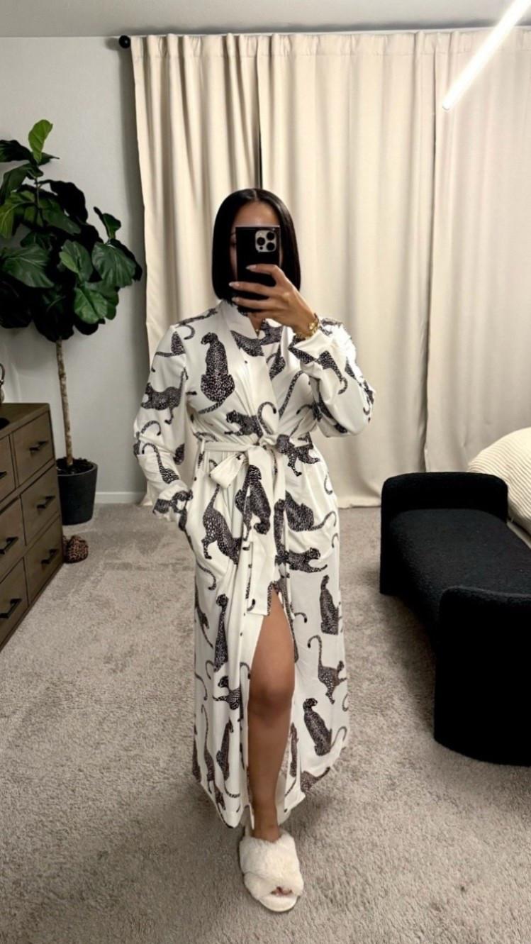 Wrapped in cozy luxury with this long robe. Perfect for those slow mornings or winding down at night. 🛁✨ #CozyVibes #RobeGoals #ComfortFirst

#LTKHome