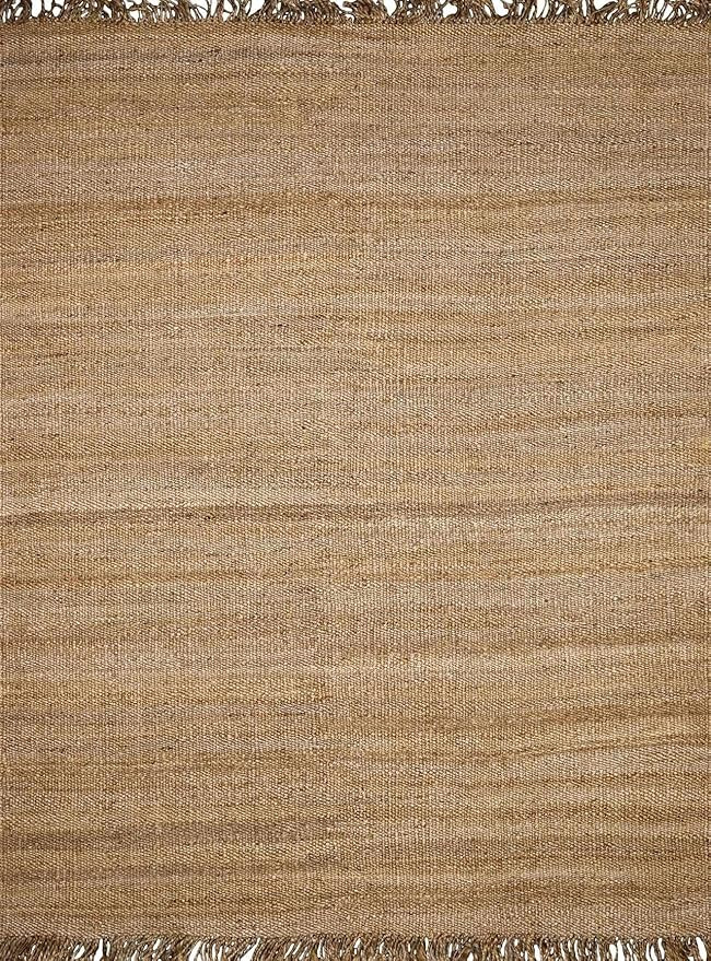Hauteloom Oaks Solid Handwoven Sea Grass Jute Rug - Natural Fiber Area Rug - Natural Fringe Tasse... | Amazon (US)