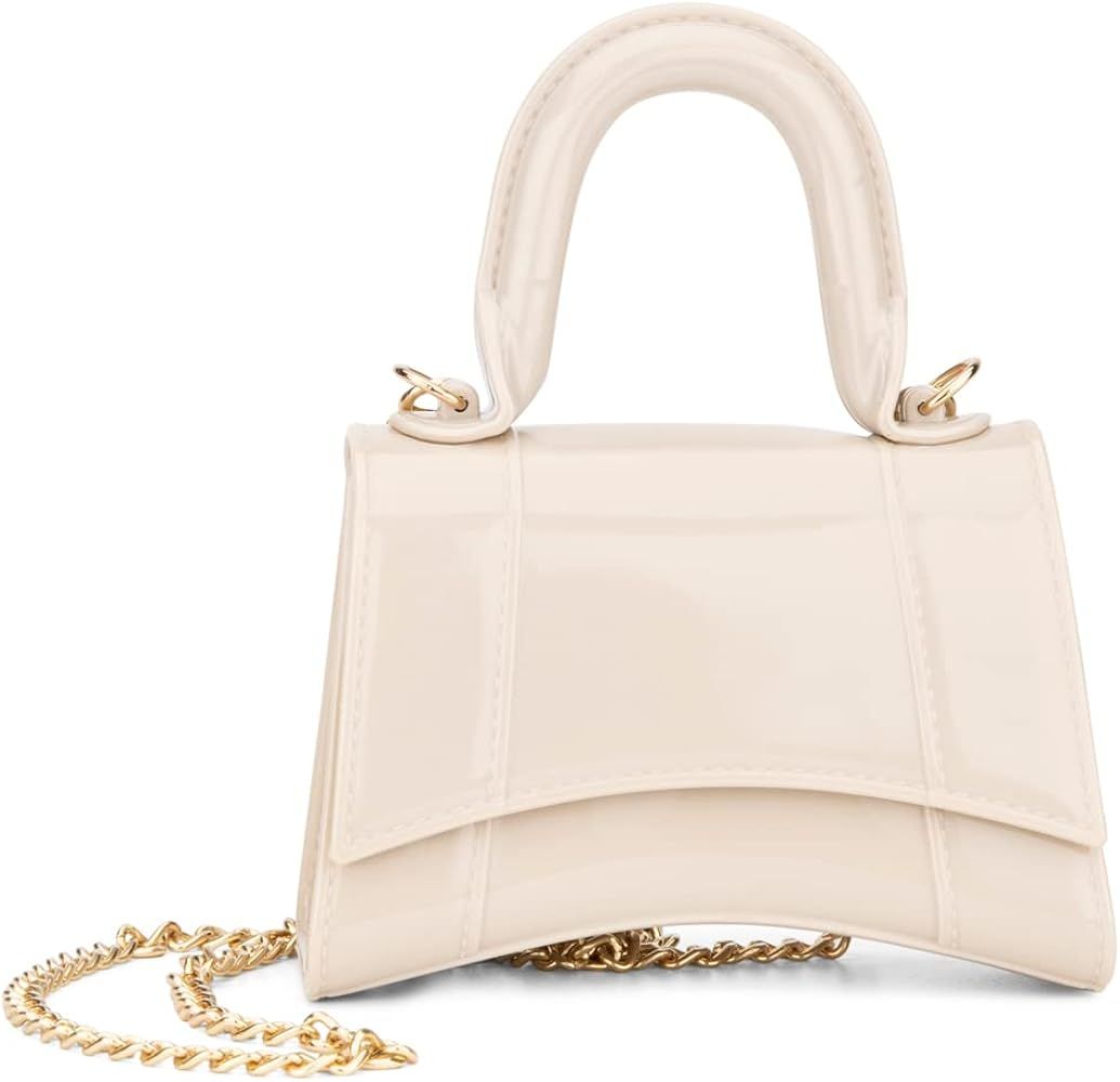 Olivia Miller Women's Fashion Declan PVC Jelly Mini Curved Crossbody Bag Evening Everyday Casual ... | Amazon (US)