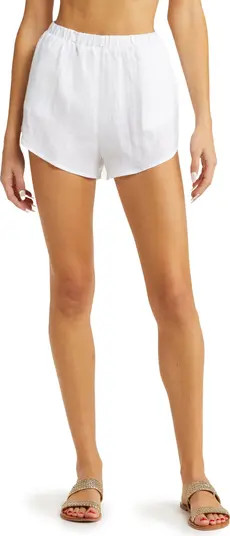 Tallows Linen Cover-Up Shorts | Nordstrom