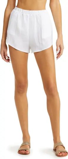 Tallows Linen Cover-Up Shorts | Nordstrom