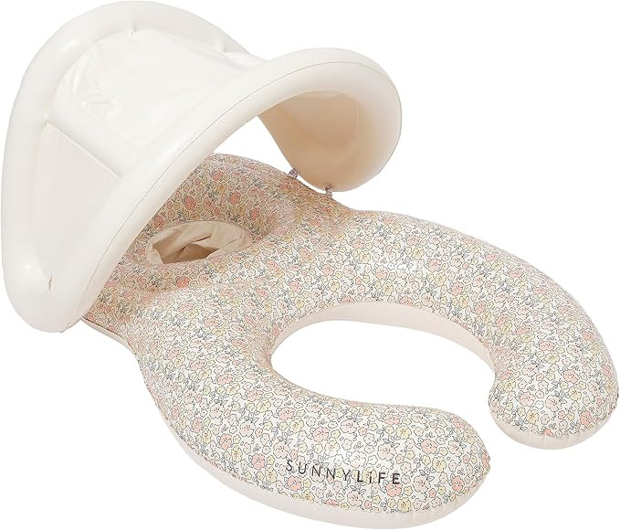 Sunnylife Baby Floaties for Pool | Float Together Infant Seat with Removable Canopy, Soft Leg Cra... | Amazon (US)