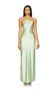 Line & Dot x REVOLVE Kira Maxi Dress in Pistachio Green from Revolve.com | Revolve Clothing (Global)