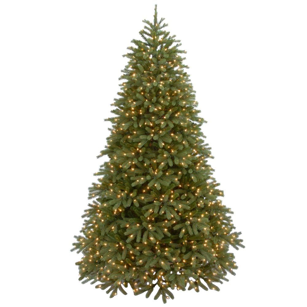 National Tree Company 7-1/2 ft. Feel Real Jersey Fraser Medium Fir Hinged Artificial Christmas Tr... | The Home Depot