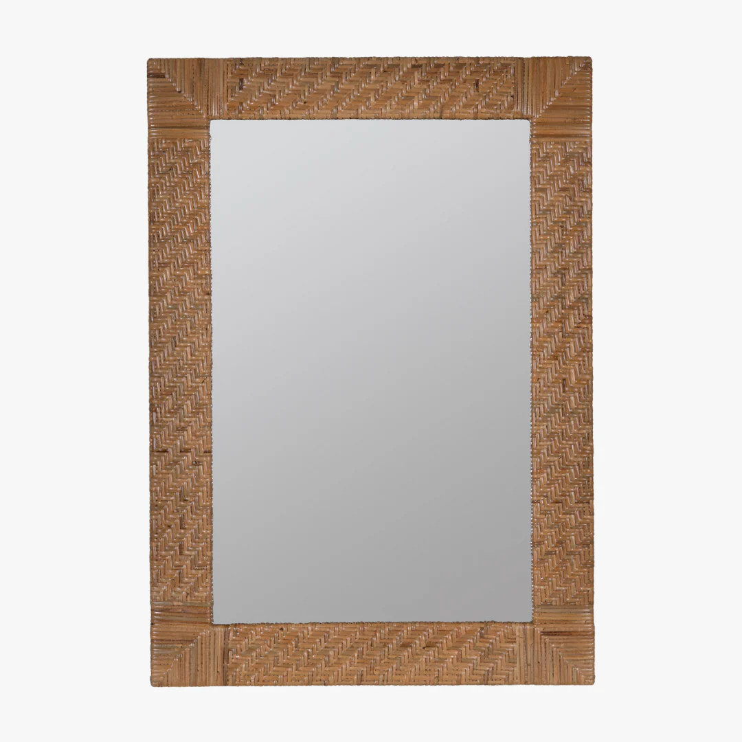 Amelia Woven Rattan Mirror | Dear Keaton