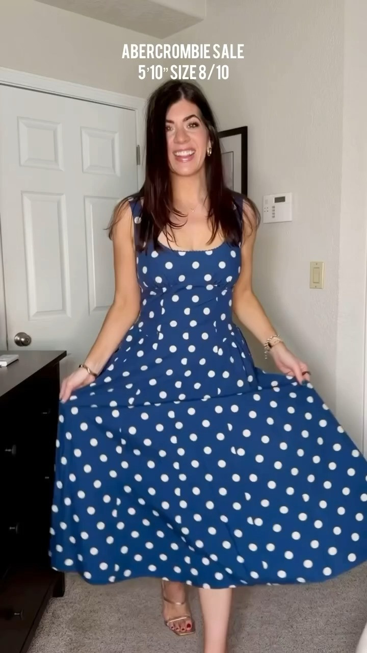 Use code SHORTSAF for a stackable 15%
In a medium drop waist dress

Abercrombie sale, midsize spring to summer style, casual outfit, spring outfits, summer outfits, everyday outfit, polka dots, trending, midsize fashion, sale alert, denim dress

#LTKSeasonal #LTKMidsize #LTKSaleAlert
