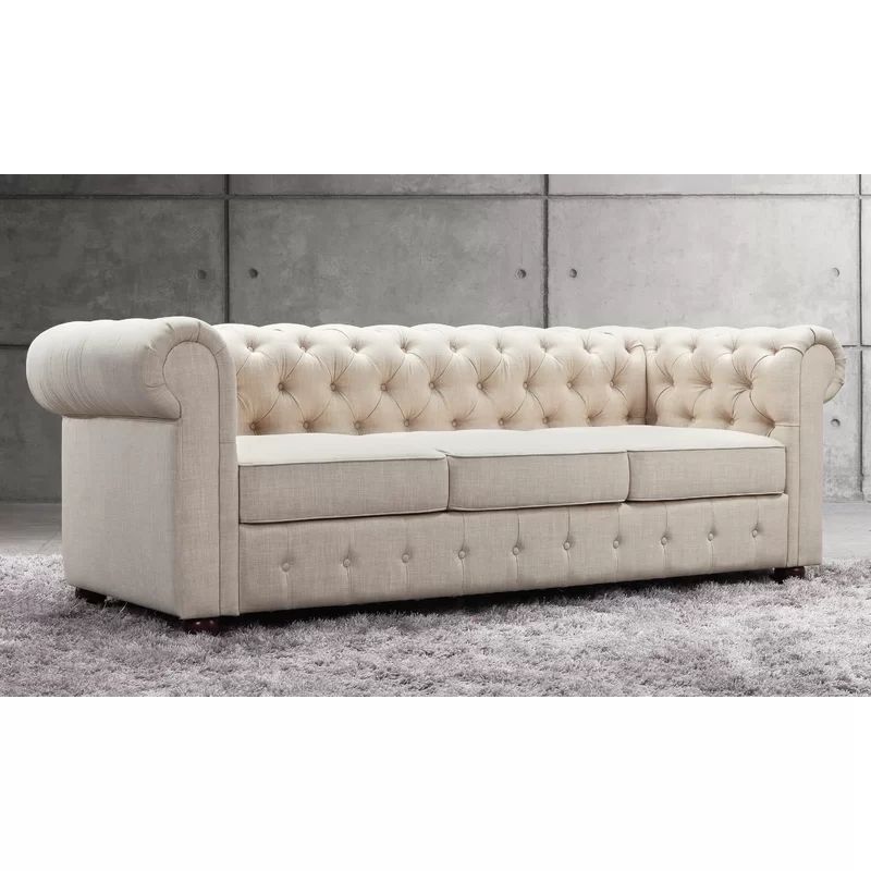 Quitaque Chesterfield 84" Rolled Arm Sofa | Wayfair North America