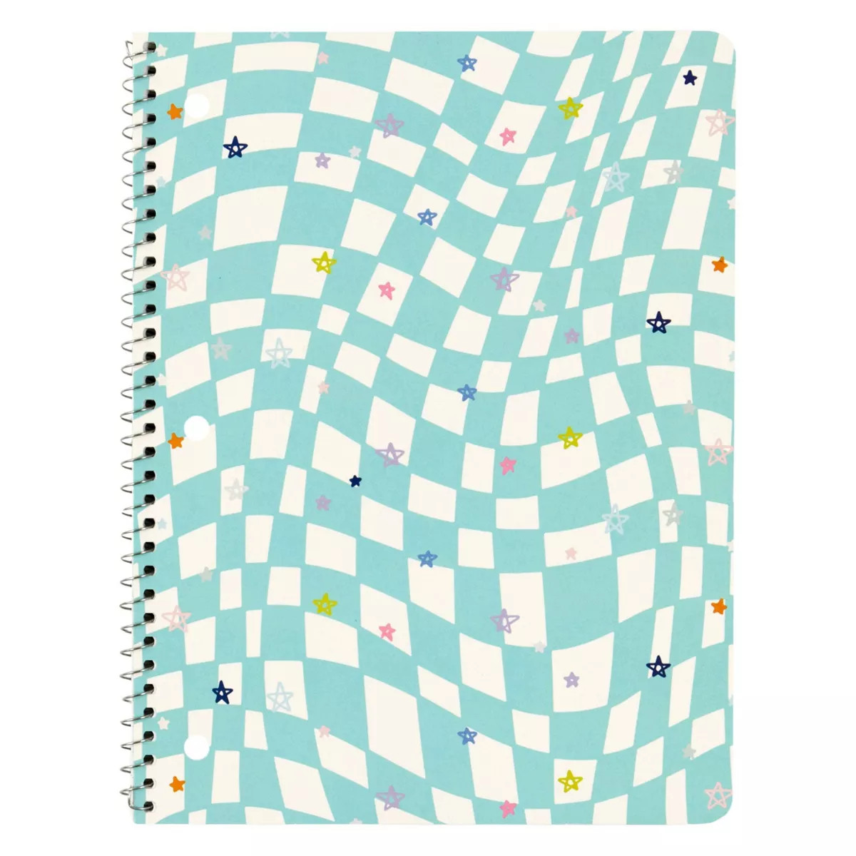 Callie Danielle Spiral Notebook College Rule Blue Groovy Checkered | Target